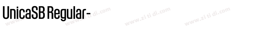 UnicaSB Regular字体转换 UnicaSB Regular字体转换